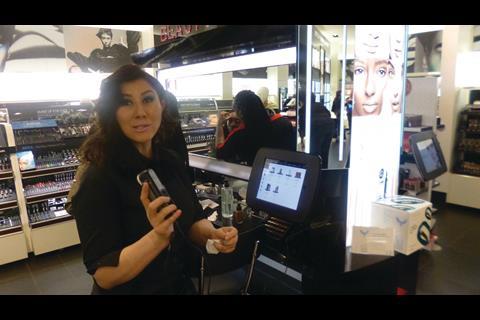 Each Sephora store carries a technology area that measures skin tone